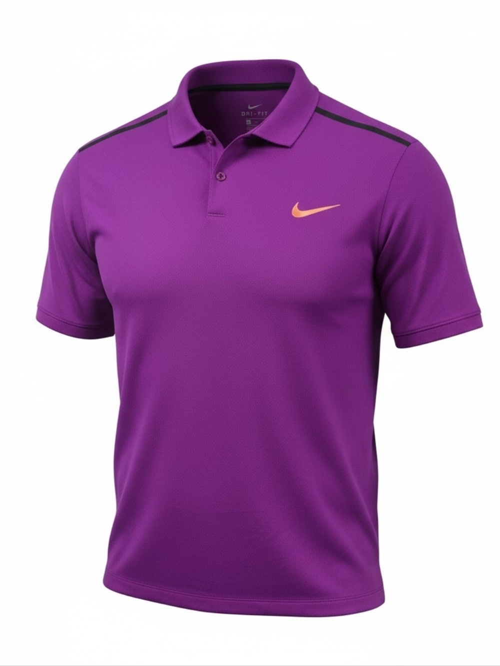 💎Nike Dri Fit Golf Polo with Orange Swoosh XXL